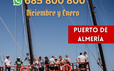 Paseos en Goleta historica – Diciembre y Enero – Puerto de Almería