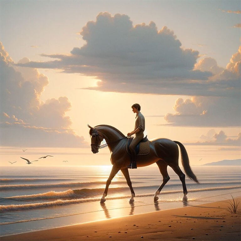 Paseos a caballo por la orilla del mar de Roquetas de Mar