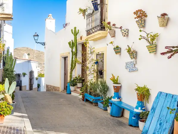 El precioso pueblo de Mojacar